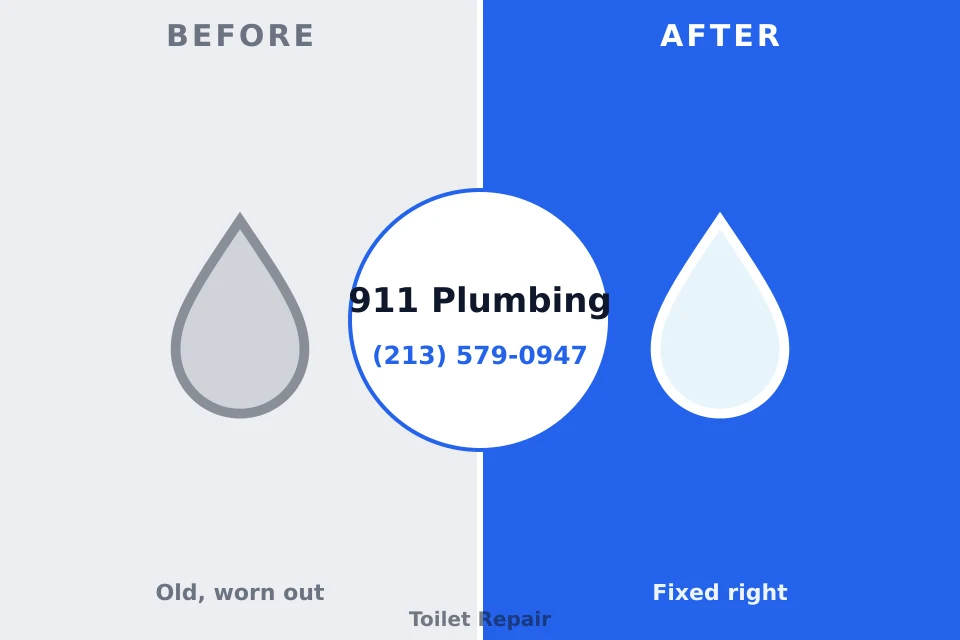 Before and after: plumbing repair Knox, PA